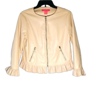 Catherine Malandrino - Faux Leather Jacket / Blazer | Size: S